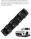 Power Window Switch Front Driver Left Side Black Fit Gm Chevy Silverado 15883320. Fixed Price $47.69.