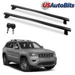 Roof Rack Cross Bars Fit 2011-2021 Jeep Grand Cherokee With Grooved Side Rails. Fixed Price $66.26.