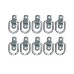 10 Pack 1/4" D-ring Tie Downs Anchor For Trailer Rv Truck Atv Suv Boat Load. Fixed Price $21.99.