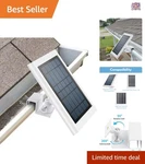 Gutter Mount Aluminum Adjustable Weatherproof Bracket For Ring Solar Panel. Fixed Price $20.99.