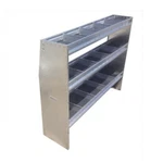 48" Height 42" Wide Aluminum Angled Shelving Unit. Fixed Price $664.05.