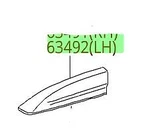 Toyota Highlander Sport 2008-2010 Roof Rack Left Front Cap Cover Genuine Oem. Fixed Price $88.40.