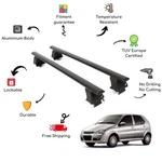 Bare Roof Rack Cross Bars Set For Tata Indica V1/V2 5 Door 98-UP Black. Fixed Price $208.91.