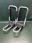 Set Thule Hull-a-port Pro Folding Rooftop Kayak Carrier Missing Pads. Fixed Price $48.00.