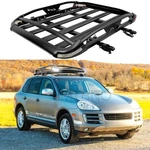 For Porsche Cayenne Aluminum Roof Rack Cargo Carrier Basket Cross Bars W/ Lights. Fixed Price $229.11.