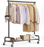 Heavy Duty Clothing Racks For Hanging Clothes Rack, 43" Wide Rolling Garment. Fixed Price $52.49.