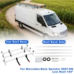 Cargo Van Roof Ladder Rack& Side Rail Fits Mercedes Sprinter 2007+ Low 144". Fixed Price $246.00.