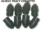 1963-1977 Corvette New Reproduction Black Luggage Rack End Tips/set Of 8 Pieces. Fixed Price $21.00.