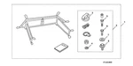 New Genuine Honda Cargo Net Anchor Kit (2006-2022) Oe 08L96SX030011. Fixed Price $9.08.