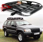 Roof Rack Cargo Carrier Baskets & Crossbars W/ Led Light For Jeep Grand Cherokee. Fixed Price $229.06.