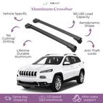 Piece Lockable Roof Rack Cross Bars For Jeep Cherokee 2014-2023 Black. Fixed Price $134.90.