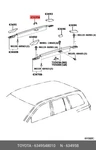 Genuine Cover, Roof Rack Leg, Center Right, 6349548010 For Toyota 63495-48010. Fixed Price $29.87.