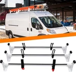 Melipron Steel Cargo Van Roof Ladder Rack For Ram Promaster 2013-23 White Bars. Fixed Price $289.00.