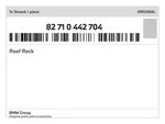 Genuine Bmw Roof Rack 82-71-0-442-704 New. Fixed Price $366.83.