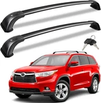 Kinggeri Lockable 220LBS Cross Bars Roof Racks Fit For Toyota Highlander 2014-20. Fixed Price $70.00.