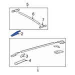 For Toyota RAV4 2006-2012 634910R010C0 Front Right Upper Roof Rack Cover. Fixed Price $88.55.