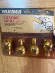 Yakima Chrome Skull End Caps. Fixed Price $18.00.