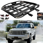 For Jeep Liberty 2002-2012 Roof Rack Luggage Basket & Carrier Crossbars W/ Light. Fixed Price $229.19.