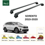 For Kia Sorento (2015-2020) Roof Rack Cross Bars Flush Rail, Black. Fixed Price $198.00.
