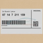 2X Genuine Bmw 07147211159 - Bolt X6. Fixed Price $39.48.