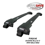 Thule Wingbar Edge Black Roof Bars Porsche Cayenne MK.2 10-17 Open Rails Aero. Fixed Price $519.05.