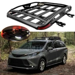 For Toyota Sienna 50" Roof Rack Cargo Basket Luggage Carrier Crossbar W/ Lights. Fixed Price $229.13.