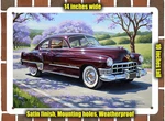 Metal Sign - 1949 Cadillac Oil Painting 14X10. Fixed Price $29.95.