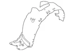 Genuine Nissan Fender Splash Shield 63840-7FA0A. Fixed Price $80.46.