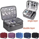 Double Layer Travel Cable Storage Bag Portable Electronic Organizer Case. Fixed Price $15.23.