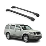 Raised Roof Rack Cross Bars Carrier For Nissan Pathfinder 2005-2012 Black 2PCS. Fixed Price $89.99.
