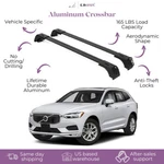 Fits Volvo XC60 2018-2025 With Factory Rails 2PCS Roof Rack Cross Bars 165 Lbs. Fixed Price $134.90.