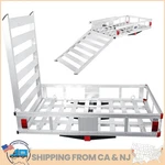 500 Lbs Hitch Cargo Carrier W/ Folding Ramp Luggage Rack Basket For Suvs Van New. Fixed Price $212.50.