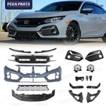For 2020-21 Honda Civic Front Bumper Grille Set W/fog Light/headlight Trim Black. Fixed Price $349.99.