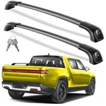 Lockable Roof Rack Cross Bars Compatible With Pickup Bed Rivian R1T 22-26. Fixed Price $238.50.