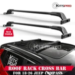 For 2018-2026 Jeep Compass 260 Lbs Top Roof Rack Cross Bars Side Rails Set. Fixed Price $76.99.