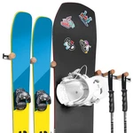 Fuloon Ski And Snowboard Wall Mount, Adjustable Storage Rack For Snowboar.... Fixed Price $11.80.