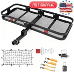Heavy Duty Folding Hitch Cargo Carrier Basket 60X24X6 500 Lbs Capacity, Rus. Fixed Price $144.73.