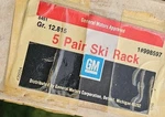 1970S Chevrolet Gm Pair Ski Rack 998597 Nos 12321742. Fixed Price $400.00.