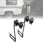 Black Rv Rack Mounts Around Most Spare Tires 2-BIKE Adjustable Adapter. Fixed Price $111.13.
