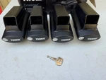 Thule 450 Crossroad Square Bar Foot Pack For Raised Side Rails - W/locks!. Fixed Price $155.00.