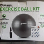 Urbnfit Exercise Ball (65CM) Stability & Yoga, Workout Guide, Professional Pink. Fixed Price $9.99.