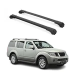 Raised Roof Rack Cross Bars Carrier For Nissan Pathfinder 2005-2012 Black 2PCS. Fixed Price $89.99.