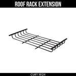 Curt 18124 Roof Rack Cargo Carrier Extension 6 Square Feet Black Steel. Fixed Price $105.99.