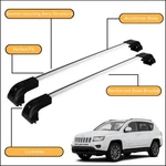 Strong Roof Rack Cross Bars For Jeep Compass 2016 - Up High Durability Silver. Fixed Price $199.41.