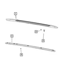 Genuine Mopar Roof Rail Right 68405502AA. Fixed Price $161.29.