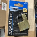 Reese Brass Adjustable Tow Hitch Tongue Lock W/ 2 Keys Fits Couplers. I5. Fixed Price $15.00.