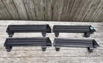 Pair Thule 1050/12 Ski Racks Carrier W Matching Locks Keys For Square Bars. Fixed Price $69.99.