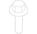 Genuine Nissan Roof Rail Bolt 73898-1AC0A. Fixed Price $10.93.