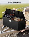 49" Trailer Tongue Tool Box, Heavy Duty Steel Storage W/ Lock, Weatherproof. Fixed Price $273.99.