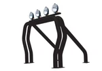 Go Rhino Bed Bars-double Bar/single Kicker Chevy/gmc /ram Ford 9009560DSB. Fixed Price $1109.99.